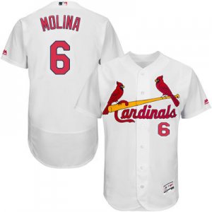 2016 Men St. Louis Cardinals #6 Stan Musial Majestic White Flexbase Authentic Collection player Jersey