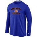 Nike Cincinnati Bengals Heart & Soul Long Sleeve T-Shirt Blue