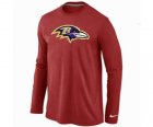 Nike Baltimore Ravens Logo Long Sleeve T-Shirt RED