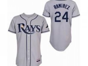 MLB Tampa Bay Rays #24 Manny Ramirez Jersey gray