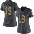 Womens Nike New England Patriots #19 Malcolm Mitchell Limited Black 2016 Salute to Service NFL Jersey