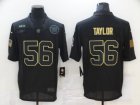 Nike Giants #56 Lawrence Taylor Black 2020 Salute To Service Limited Jersey