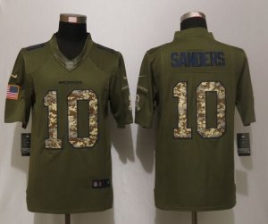 Nike Denver Broncos #10 Emmanuel Sanders Green Salute To Service Jerseys(Limited)