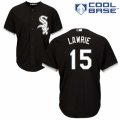 Men's Majestic Chicago White Sox #15 Brett Lawrie Replica Black Alternate Home Cool Base MLB Jersey