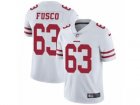 Mens Nike San Francisco 49ers #63 Brandon Fusco Vapor Untouchable Limited White NFL Jersey