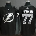 Lightning #77 Victor Hedman Black Alternate Adidas Jersey