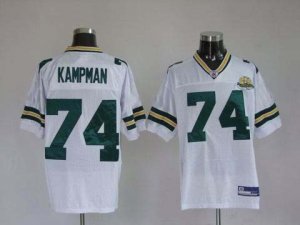 nfl green bay packers #74 kampman white