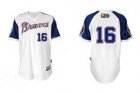 mlb jerseys atlanta braves #16 mccann white[2011 civil rights]