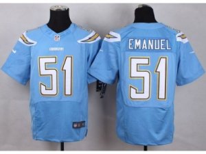 Nike San Diego Chrgers #51 Kyle Emanuel Electric Blue Alternate Men Stitched Jerseys(Elite)