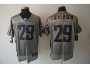 Nike NFL St. Louis Rams #29 Dickerson Grey Jerseys[Lights Out Elite]