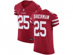 Nike San Francisco 49ers #25 Richard Sherman Red Team Color Men Stitched NFL Vapor Untouchable Elite Jersey