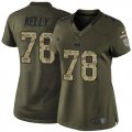 Women Nike Indianapolis Colts #78 Ryan Kelly Green Stitched NFL Limited Salute to Service Jersey