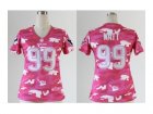 Nike women nfl jerseys houston texans #99 watt pink[fashion camo]