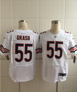 Nike Chicago Bears #55 GRASU white jerseys(Elite)