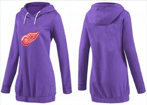 NHL Women Detroit Red Wings Logo Pullover Hoodie 10