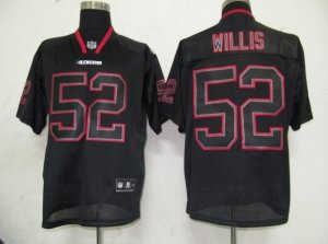 NFL San Francisco 49ers 52 Patrick Willis Lights Out Black Jersey