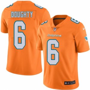 Youth Nike Miami Dolphins #6 Brandon Doughty Limited Orange Rush NFL Jersey