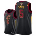Cleveland Cavaliers #5 J.R. Smith Black 2018 NBA Finals Nike Swingman Jersey
