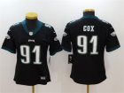 Nike Eagles #91 Fletcher Cox Black Women Vapor Untouchable Player Limited Jersey