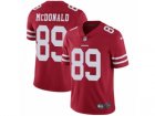 Mens Nike San Francisco 49ers #89 Vance McDonald Vapor Untouchable Limited Red Team Color NFL Jersey