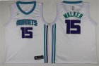 Hornets #15 Kemba Walker White Nike Swingman Jersey