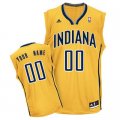 Customized Indiana Pacers Jersey New Revolution 30 Yellow Basketball