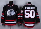 NHL Chicago Blackhawks #50 Corey Crawford Stitched black jersey[2014 new]