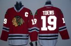 NHL Chicago Blackhawks #19 Jonathan Toews Night Lights red Jerseys