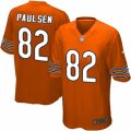 Mens Nike Chicago Bears #82 Logan Paulsen Game Orange Alternate NFL Jersey