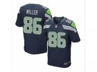 Nike jerseys seattle seahawks #86 zach miller blue[Elite]