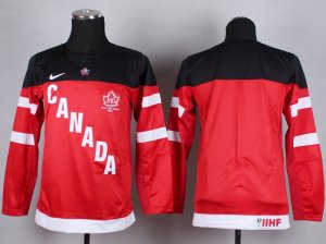 NHL Youth Team Canada Olympic blank red jerseys[100 th]