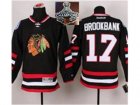 NHL Chicago Blackhawks #17 Sheldon Brookbank Black 2014 Stadium Series 2015 Stanley Cup Champions jerseys