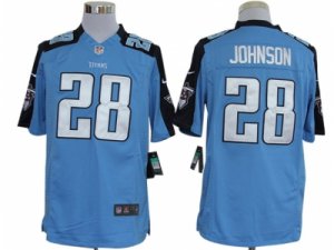 Nike NFL Tennessee Titans #28 Chris Johnson Blue Jerseys(Limited)