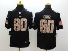 Nike New York Giants #80 Victor Cruz black Salute to Service Jerseys(Limited)