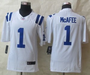 Nike Indianapolis Colts #1 Pat McAfee Royal white Jerseys(Limited)