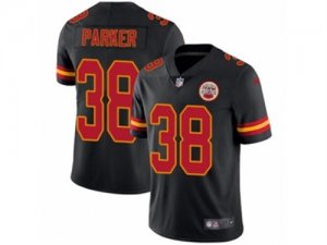 Nike Kansas City Chiefs #38 Ron Parker Limited Black Rush NFL Jersey