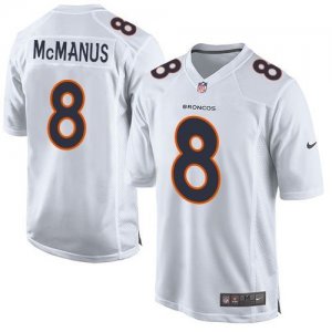 Nike Denver Broncos #8 Brandon McManus White Men Stitched NFL Game Event Jersey