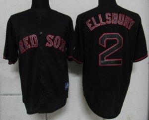 mlb boston red sox #2 ellsbury black fashion