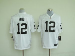 Nike nfl oakland raiders #12 Ford white Game jerseys