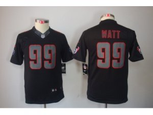 Nike Youth NFL Houston Texans #99 J.J. Watt Black Jerseys(Impact Limited)