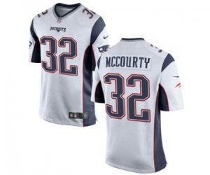 Mens Nike New England Patriots #32 Devin McCourty Game White NFL Jersey