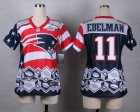 2015 Super Bowl XLIX Women Nike New England Patriots #11 Edelman Jerseys(Style Noble Fashion)