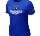 Women Okaland Raiders Blue T-Shirt