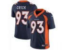 Mens Nike Denver Broncos #93 Jared Crick Vapor Untouchable Limited Navy Blue Alternate NFL Jersey