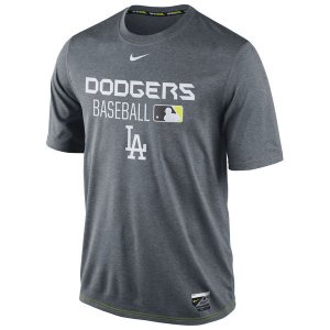 MLB Men\'s Los Angeles Dodgers Nike Legend Issue Performance T-Shirt - Gray