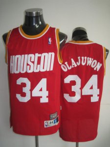 nba houston rockets #34 olajuwon Swingman red