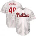 Phillies #49 Jake Arrieta White Cool Base Jersey