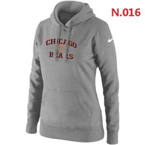 Women Chicago Bears Logo Pullover Hoodie-7