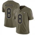 Nike Saints #8 Archie Manning Olive Salute To Service Limited Jersey