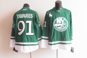 nhl new york islanders #91 john tavares green